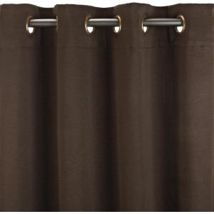 Umbra Satina 50-Inch by 84-Inch Drapery Panel, Ivory(Chocolate)
