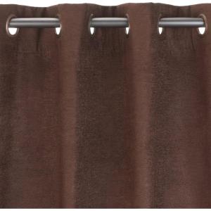 Umbra Valentina 50-Inch by 95-Inch Drapery Panel, Pewter(Chocolate)