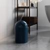Umbra 1.25 Gallon Mini Waste Can with Removable Swing-Top Lid – Small Garbage Bin for Kitchen, Bathroom, Bedroom, Office – Compact Trash Can Fit Under Tables & Counters – Dark Blue(Dark Blue)
