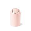 Umbra 1.25 Gallon Mini Waste Can with Removable Swing-Top Lid – Small Garbage Bin for Kitchen, Bathroom, Bedroom, Office – Compact Trash Can Fit Under Tables & Counters – Dark Blue(Pink)
