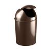 Umbra 1.25 Gallon Mini Waste Can with Removable Swing-Top Lid – Small Garbage Bin for Kitchen, Bathroom, Bedroom, Office – Compact Trash Can Fit Under Tables & Counters – Dark Blue(Bronze)