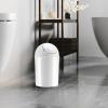 Umbra 1.25 Gallon Mini Waste Can with Removable Swing-Top Lid – Small Garbage Bin for Kitchen, Bathroom, Bedroom, Office – Compact Trash Can Fit Under Tables & Counters – Dark Blue(White)
