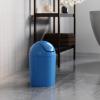 Umbra 1.25 Gallon Mini Waste Can with Removable Swing-Top Lid – Small Garbage Bin for Kitchen, Bathroom, Bedroom, Office – Compact Trash Can Fit Under Tables & Counters – Dark Blue(Sky Blue)