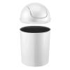 Umbra 1.25 Gallon Mini Waste Can with Removable Swing-Top Lid – Small Garbage Bin for Kitchen, Bathroom, Bedroom, Office – Compact Trash Can Fit Under Tables & Counters – Dark Blue(White)
