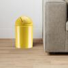 Umbra 1.25 Gallon Mini Waste Can with Removable Swing-Top Lid – Small Garbage Bin for Kitchen, Bathroom, Bedroom, Office – Compact Trash Can Fit Under Tables & Counters – Dark Blue(Yellow)