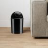 Umbra 1.25 Gallon Mini Waste Can with Removable Swing-Top Lid – Small Garbage Bin for Kitchen, Bathroom, Bedroom, Office – Compact Trash Can Fit Under Tables & Counters – Dark Blue(Galaxy)