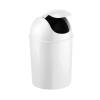 Umbra 1.25 Gallon Mini Waste Can with Removable Swing-Top Lid – Small Garbage Bin for Kitchen, Bathroom, Bedroom, Office – Compact Trash Can Fit Under Tables & Counters – Dark Blue(White)