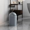 Umbra 1.25 Gallon Mini Waste Can with Removable Swing-Top Lid – Small Garbage Bin for Kitchen, Bathroom, Bedroom, Office – Compact Trash Can Fit Under Tables & Counters – Dark Blue(Steel Blue)