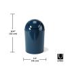 Umbra 1.25 Gallon Mini Waste Can with Removable Swing-Top Lid – Small Garbage Bin for Kitchen, Bathroom, Bedroom, Office – Compact Trash Can Fit Under Tables & Counters – Dark Blue(Dark Blue)