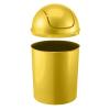 Umbra 1.25 Gallon Mini Waste Can with Removable Swing-Top Lid – Small Garbage Bin for Kitchen, Bathroom, Bedroom, Office – Compact Trash Can Fit Under Tables & Counters – Dark Blue(Yellow)