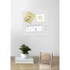 Umbra Bulletboard – Cork Board, Bulletin Board and Magnetic Board for Walls – Modern Look with Dual Surface Design – Includes 12 Pushpins and 12 Magnets, 12×12 Inch, White