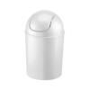 Umbra 1.25 Gallon Mini Waste Can with Removable Swing-Top Lid – Small Garbage Bin for Kitchen, Bathroom, Bedroom, Office – Compact Trash Can Fit Under Tables & Counters – Dark Blue(White)
