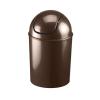 Umbra 1.25 Gallon Mini Waste Can with Removable Swing-Top Lid – Small Garbage Bin for Kitchen, Bathroom, Bedroom, Office – Compact Trash Can Fit Under Tables & Counters – Dark Blue(Bronze)