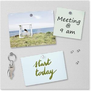 Umbra Bulletboard – Cork Board, Bulletin Board and Magnetic Board for Walls – Modern Look with Dual Surface Design – Includes 12 Pushpins and 12 Magnets, 12×12 Inch, White