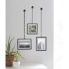 Umbra, Chrome Fotochain, 4×4 and 4×6 Picture Frame and Wall Decor Set for Photos(Black)
