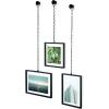 Umbra, Chrome Fotochain, 4×4 and 4×6 Picture Frame and Wall Decor Set for Photos(Black)