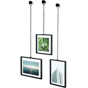 Umbra, Chrome Fotochain, 4×4 and 4×6 Picture Frame and Wall Decor Set for Photos(Black)