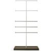 Umbra Trigem Tiered Tabletop Jewelry Organizer Freestanding Hanging Necklace, Earring and Bracelet Display, 5, Barnwood/Nickel(Barnwood/Nickel)