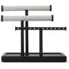 Umbra Trigem Tiered Tabletop Jewelry Organizer Freestanding Hanging Necklace, Earring and Bracelet Display, 5, Barnwood/Nickel(Black/Walnut)